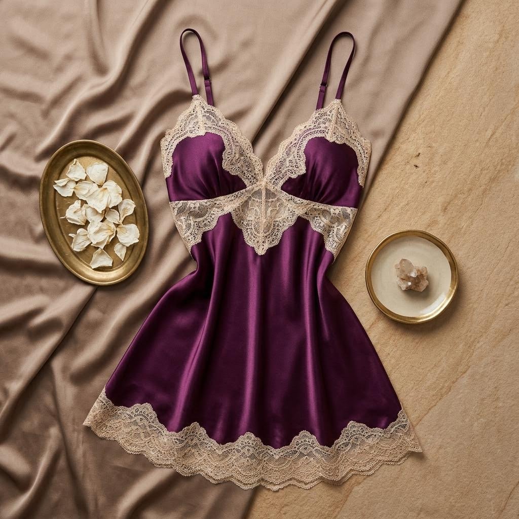 Valeriy Garcia Silk Saten Gecelik